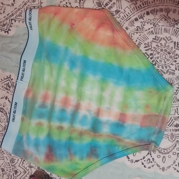 2 pair of men's custom tie dye briefs - Picture 2 of 4